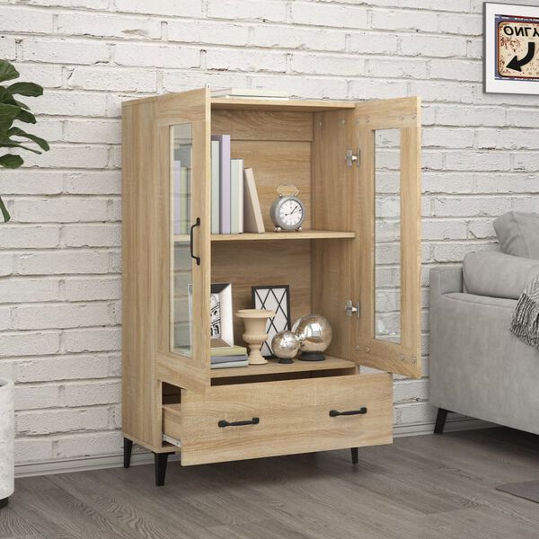 vidaXL Highboard Sonoma-Eiche 70x31x115 cm Holzwerkstoff