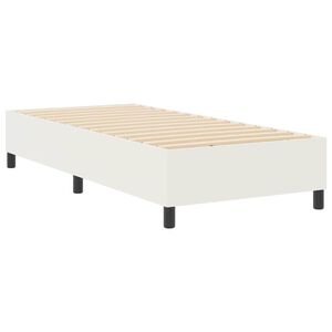 vidaXL Plattformbettgestell Creme 80 x 200 cm Cordstoff