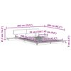 vidaXL Bettgestell Braun 120 x 200 cm Holz