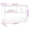 vidaXL TV-Schrank Honigbraun 90x40x60 cm Massivholz Kiefer
