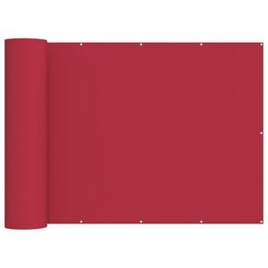 vidaXL Balkon Sichtschutz 180 x 500 cm Stoff mit PU-Beschichtung Rot