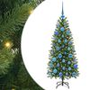 vidaXL K&uuml;nstlicher Weihnachtsbaum Gr&uuml;n 120 cm PE und PVC
