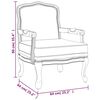 vidaXL Sessel 64x64x90 cm Leinen