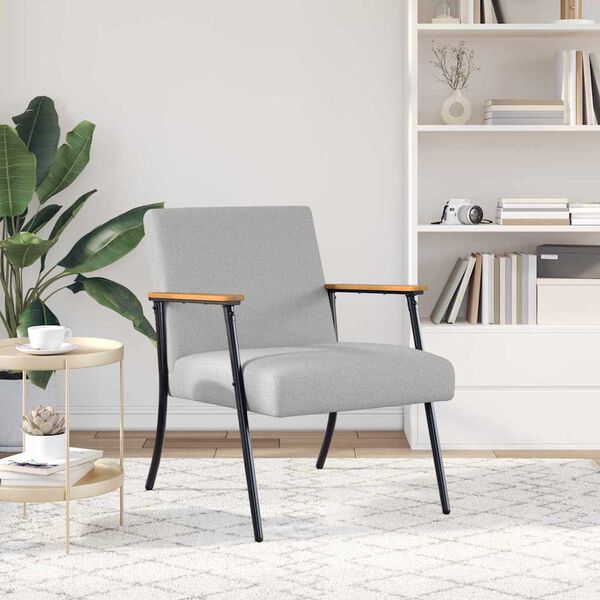 vidaXL Sessel Wolkengrau 59 x 75 x 78 cm Stoff