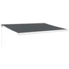 vidaXL Markise Einziehbar Anthrazit 4,5x3 m Stoff und Aluminium