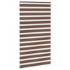 vidaXL Doppelrollo Braun 120x230 cm Stoffbreite 115,9 cm Polyester