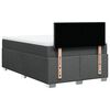 vidaXL Boxspringbett mit Matratze Dunkelgrau 120x190 cm Stoff