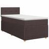 vidaXL Boxspringbett mit Matratze Dunkelbraun 80 x 200 cm Stoff