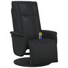 vidaXL Schwenkbarer Massagesessel Schwarz 71 x 90 x 105 cm Kunstleder