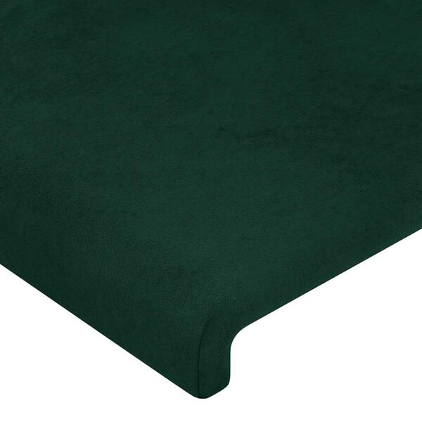 vidaXL Kopfteil Dunkelgr&uuml;n 160x5x118/128 cm Samt