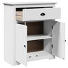 vidaXL Flurschrank BODO Weiß 80x35x90 cm