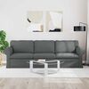 vidaXL Sofa 210cm Dunkelgrau Metall