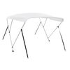 vidaXL 3-Bow Bimini Top Wei&szlig; 183x180x137 cm
