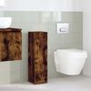 vidaXL Badezimmerschrank mit Rollenhalter R&auml;uchereiche 20,5x22x72 cm