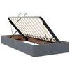 vidaXL Bett mit Stauraum und LED mit LED Dunkelgrau 100 x 200 cm Samt
