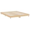 vidaXL Bettgestell ohne Matratze Sonoma-Eiche 200x200 cm Holzwerkstoff