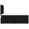 vidaXL Boxspringbett mit Matratze Schwarz 120x190 cm Stoff