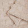 vidaXL &Uuml;berwurfdecke Beige 270 x 240 cm Fleece