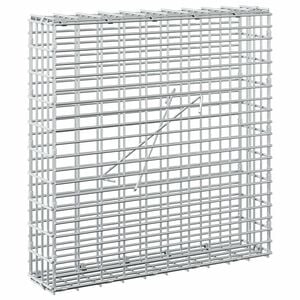 vidaXL Gabione mit 3,5 mm Draht und 5x2,5 cm Maschen 50x10x50 cm