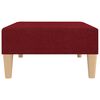 vidaXL Schlafsofa 2-Sitzer mit Fu&szlig;hocker Weinrot Stoff