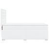 vidaXL Boxspringbett mit Matratze Wei&szlig; 90x190 cm Kunstleder
