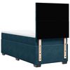 vidaXL Boxspringbett mit Matratze Blau 80x200 cm Samt