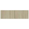 vidaXL 4-tlg. TV-Schrank-Set Sonoma-Eiche Holzwerkstoff