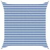 vidaXL Sonnensegel Blau und Wei&szlig; 3,6 x 3,6 m HDPE