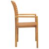 vidaXL Essst&uuml;hle 4 Stk. Stapelbar Massivholz Teak