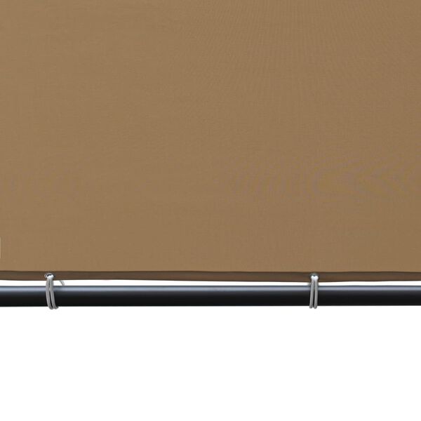 vidaXL Pergola mit Schr&auml;gdach 400x400x270 cm Beige 180 g/m&sup2;