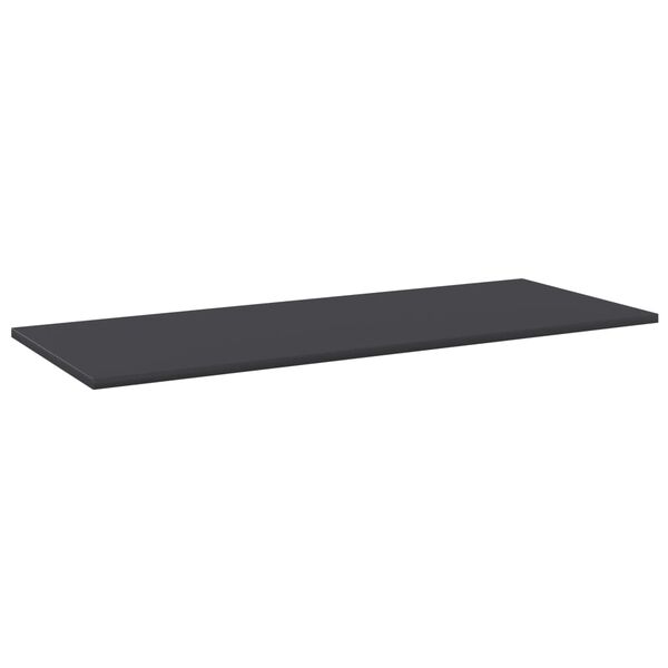 vidaXL B&uuml;cherregal-Bretter 4 Stk. Grau 100x40x1,5 cm Holzwerkstoff