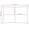 vidaXL Sonnensegel Oxford-Gewebe Rechteckig 3x6 m Gelb