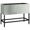 vidaXL Hochbeet Gartenpflanzer Silber 60 x 26 x 45 cm Verzinkter Stahl