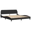vidaXL Bettgestell ohne Matratze Schwarz 180x200 cm Samt