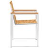 vidaXL Gartenst&uuml;hle 8 Stk. mit Kissen Massivholz Teak