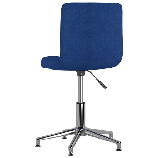 vidaXL Esszimmerstuhl Drehbar Blau Stoff