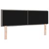 vidaXL Kopfteil mit Kopfteil Taupe 144 cm Kunstleder