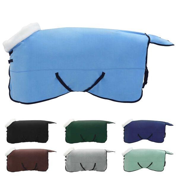 vidaXL Pferdedecke Volles Aqua 155 cm Polarfleece