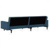 vidaXL Schlafsofa 2-Sitzer Blau Samt