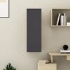 vidaXL TV-Schrank Grau 30,5x30x90 cm Holzwerkstoff