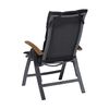 Madison Stuhlauflage Basic Textil 125x50 cm Schwarz