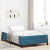 vidaXL Boxspringbett mit Matratze Dunkelblau 120 x 220 cm Stoff