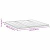 vidaXL Matratzenauflage Wei&szlig; 200 x 200 cm Strickstoff