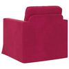 vidaXL Sofa Weinrot Gesamtabmessungen: 78 x 78 x 80 cm (B x T x H)