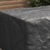 vidaXL M&ouml;belbezug Uni Schwarz 150 x 90 x 75 cm 600D