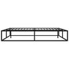 vidaXL Bettgestell Schwarz Metall 140x200 cm