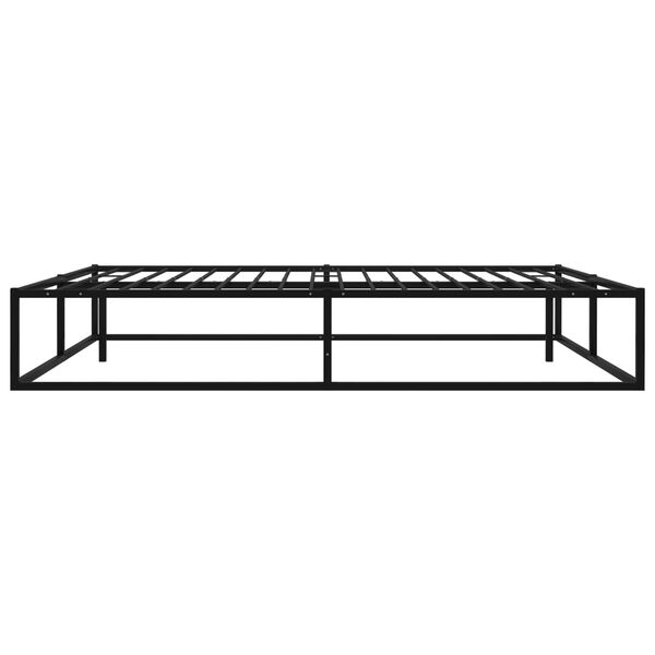 vidaXL Bettgestell Schwarz Metall 140x200 cm
