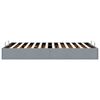 vidaXL Ottoman-Bett ohne Matratze Hellgrau 120x190 cm Stoff