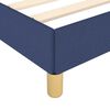vidaXL Bettgestell ohne Matratze Blau 120x190 cm Stoff