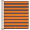 vidaXL Balkonsichtschutz Orange und Braun 110 x 600 cm Oxford-Stoff